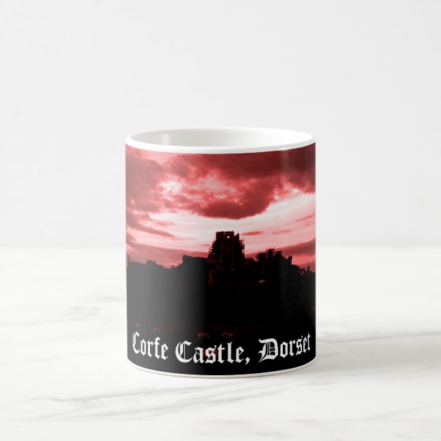 Corfe Castle, Dorset Coffee Mug (Center)