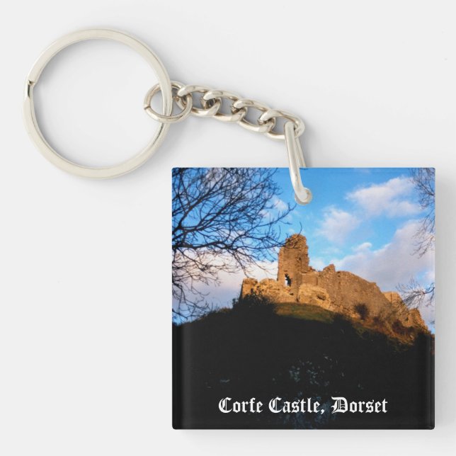 Corfe Castle, Dorset Key Ring (Front)