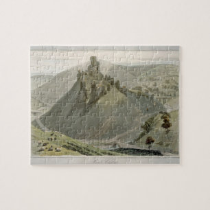 Corfe Castle, from 'A Voyage Around Great Britain Jigsaw Puzzle