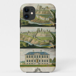 Corfe Castle in its original state, as a ruin, and iPhone 11 Case