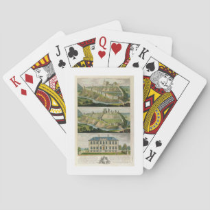 Corfe Castle in its original state, as a ruin, and Playing Cards
