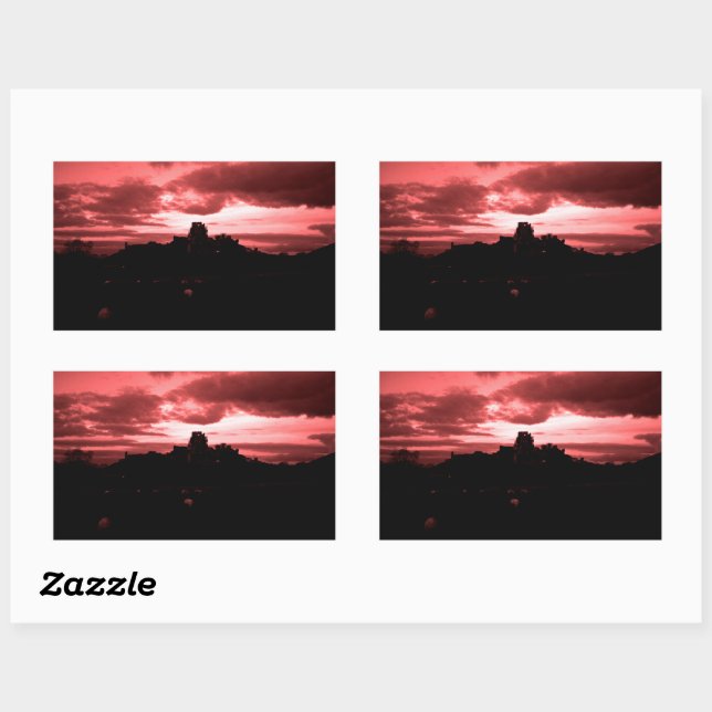 Corfe Castle Rectangular Sticker (Sheet)