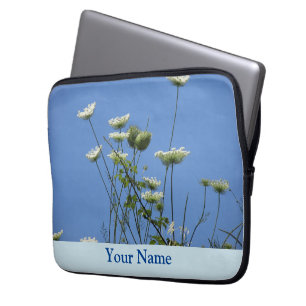 Corfu Cream Wildflowers Laptop Sleeve