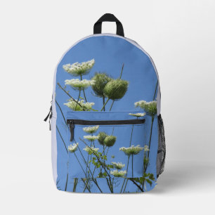 Corfu Cream Wildflowers Printed Backpack
