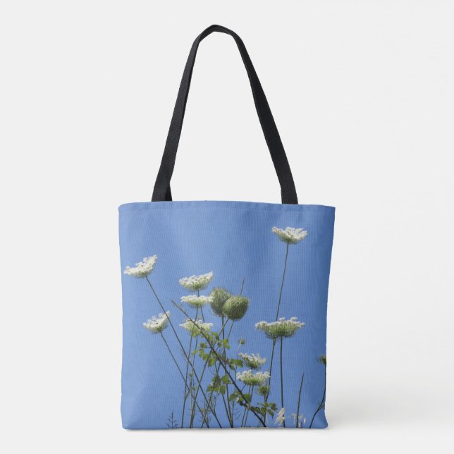Corfu Cream Wildflowers   Tote Bag (Back)