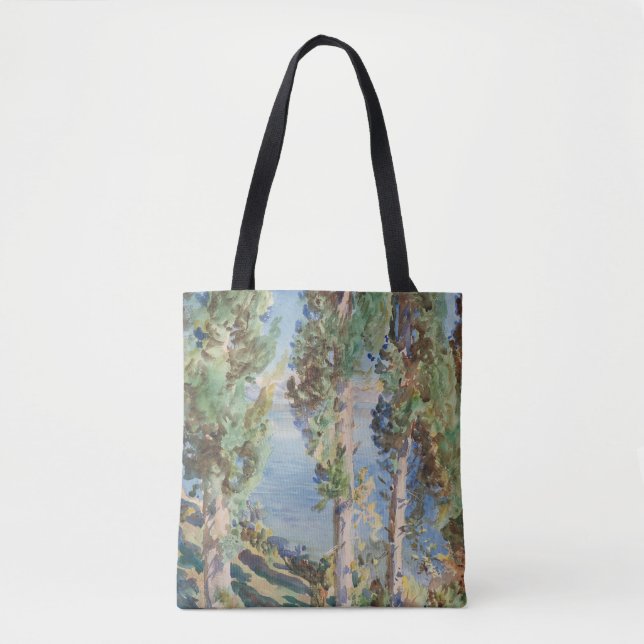 Corfu Cypresses by John Singer Sargent Tote Bag (Front)