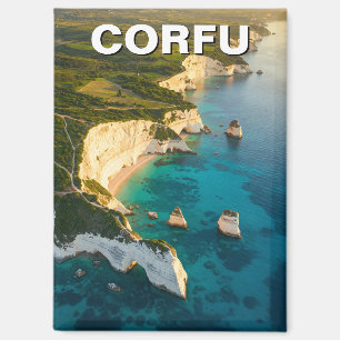Corfu Greece Travel Magnet