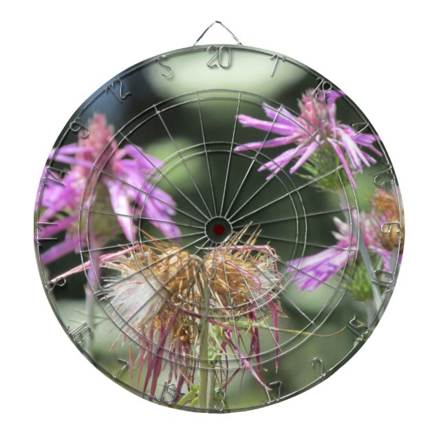 Corfu Lilac Wildflowers Dartboard (Front)
