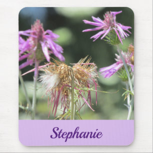 Corfu Lilac Wildflowers Mouse Pad