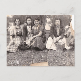 Corfu old photo postcard