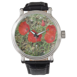 Corfu Red Poppies Watch