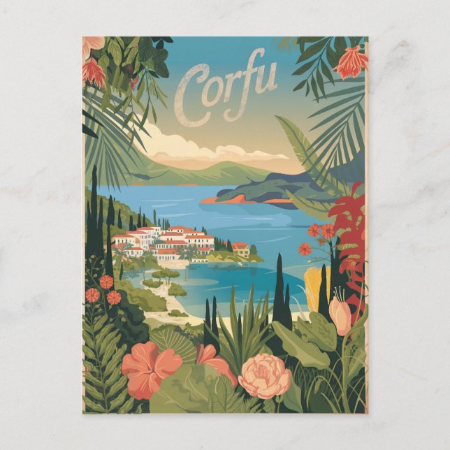 Corfu vintage postcard (Front)