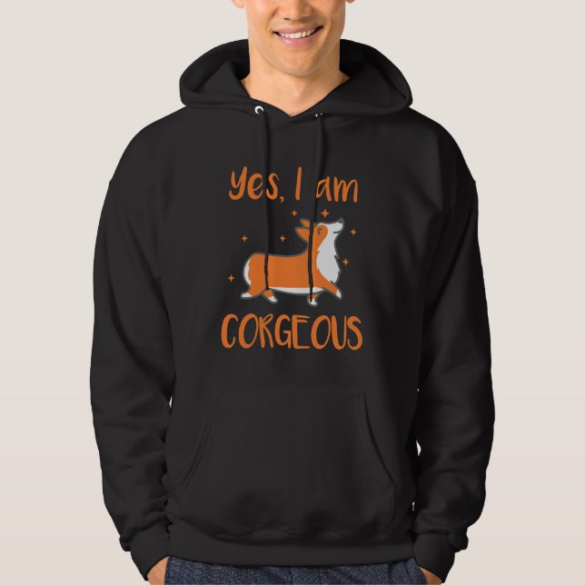 Corgeous Corgi Hoodie (Front)