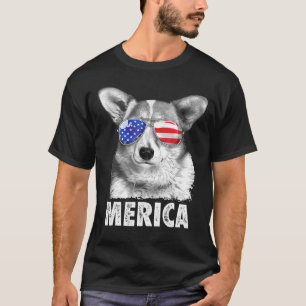 Corgi 4th Of July Merica Men Women Usa American Fl T-Shirt