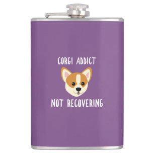 Corgi Addict Not Recovering Hip Flask