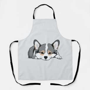 Corgi Adorable Cute Animal Sleeping Relaxing Calm Apron
