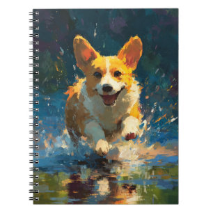 Corgi Adventure Splash Notebook