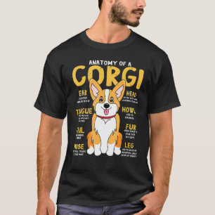 Corgi Anatomy Dog Mum Dad Cute T-Shirt