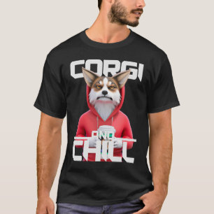 Corgi And Chill On Coffee Break T-Shirt