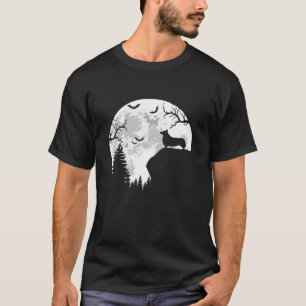 Corgi And Moon Halloween Pet T-Shirt