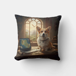 Corgi and Mouse Cushion