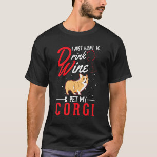 Corgi And Wine T-Shirt