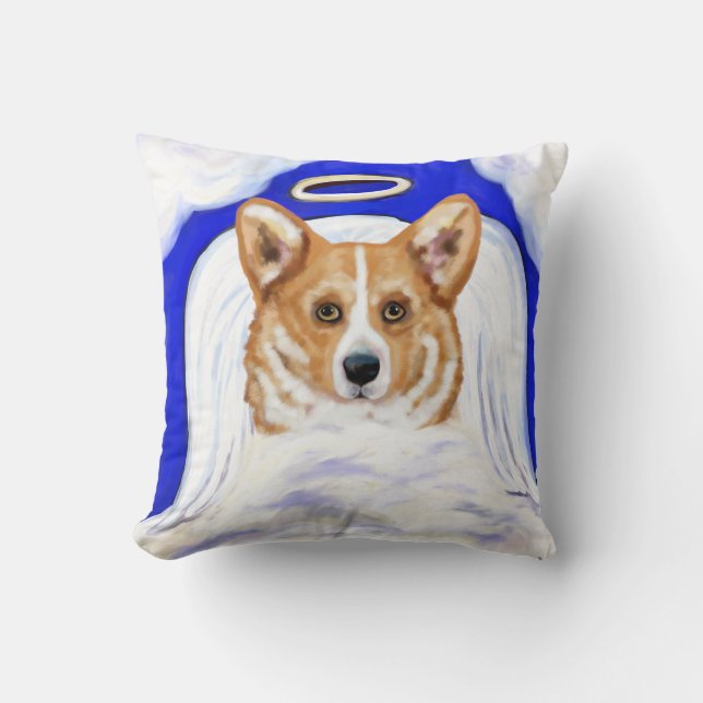 Corgi Angel Cushion (Front)
