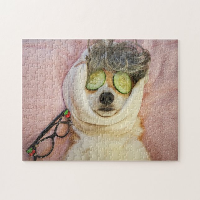 Corgi at the Spa jigsaw puzzle (Horizontal)