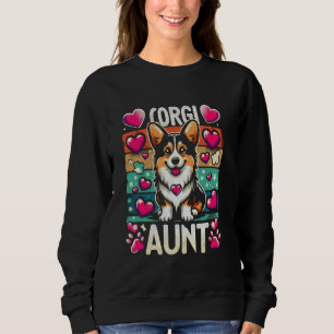 Corgi Aunt for Corgi Dog Pet Lovers Sweatshirt