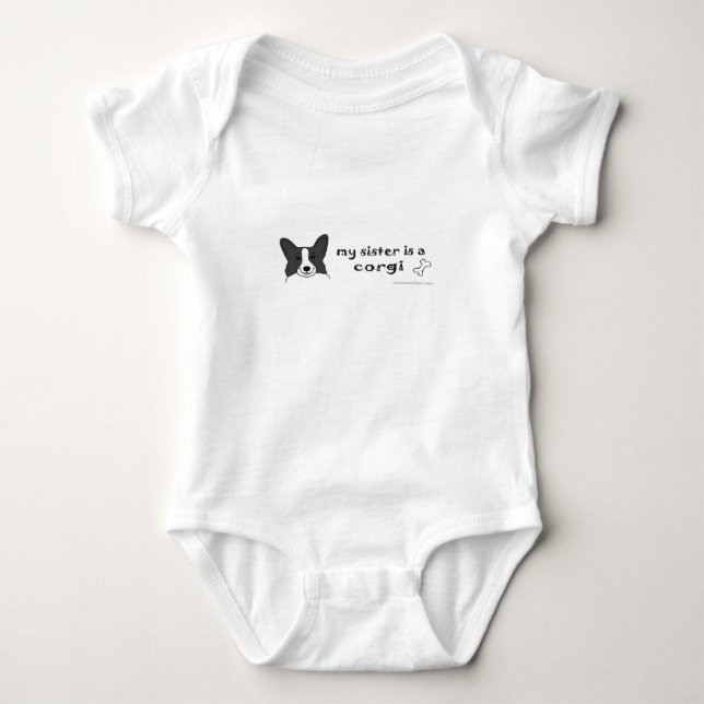 corgi baby bodysuit (Front)