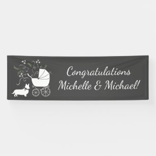 Corgi Baby Shower Dog Banner