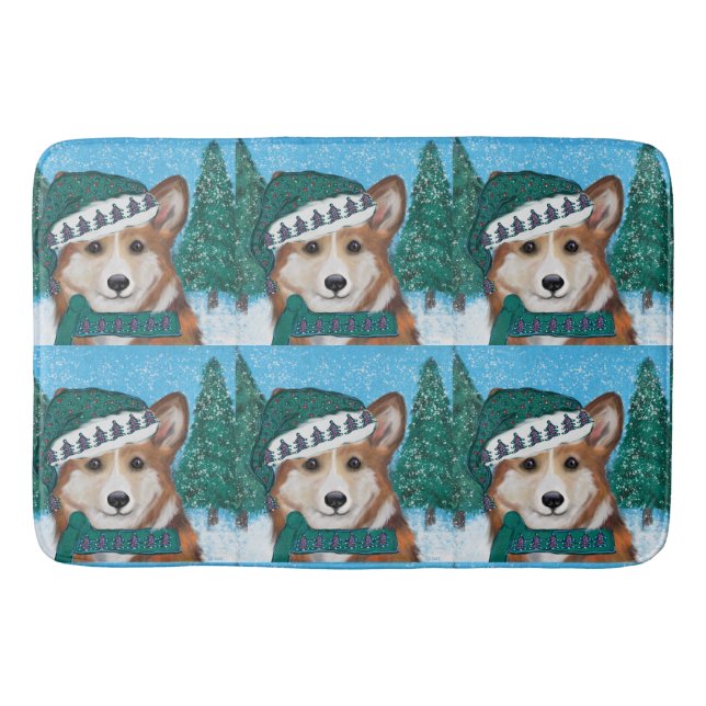 Corgi Bath Mat (Front)