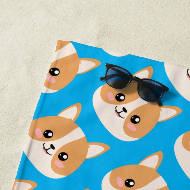 Corgi Beach Towel (In Situ)