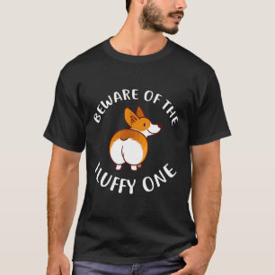Corgi  Beware Of My Fluffy Corgi Puppy Dog T-Shirt