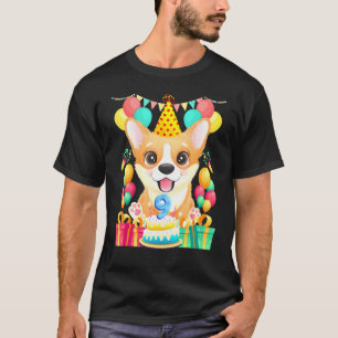 Corgi Birthday 9th 9 Year Old T-Shirt