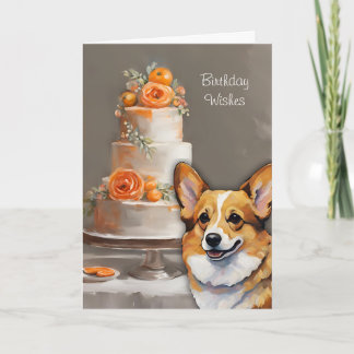 Corgi Birthday Wishes Card
