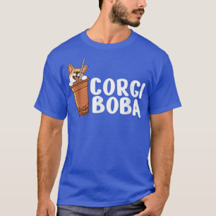 Corgi Boba, Dog Gifts For Kids, Men & Women, Funny T-Shirt