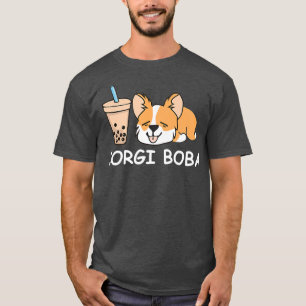 Corgi Boba, Dog Lovers Gifts For Women And Men, Fu T-Shirt