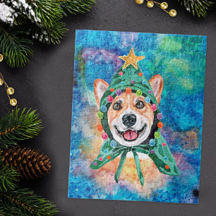 Corgi Breed Dog Christmas Jigsaw Puzzle