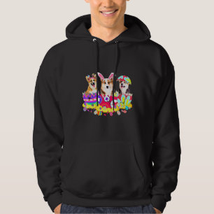 Corgi Bunny Easter Day Dog Hoodie