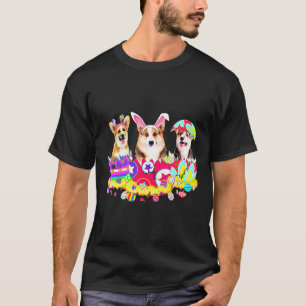 Corgi Bunny Easter Day Dog T-Shirt