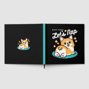 Corgi Butt and Nap Vibes – Cute Sleeping Dog Guest Book