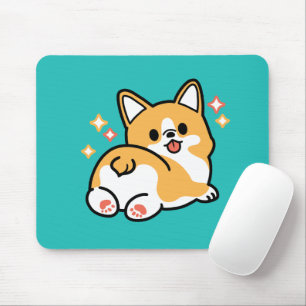 Corgi Butt and Nap Vibes – Cute Sleeping Dog Mouse Pad