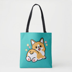 Corgi Butt and Nap Vibes – Cute Sleeping Dog Tote Bag