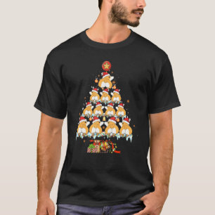 Corgi Butt Corgi Xmas Tree Light Ornament Dog Ugly T-Shirt