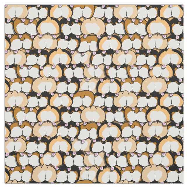 corgi butt fabric (Swatch)