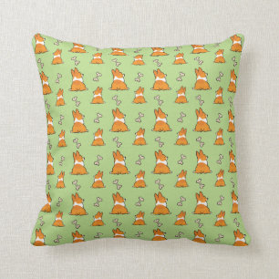 Corgi Butt Pattern Pillow CorgiThings