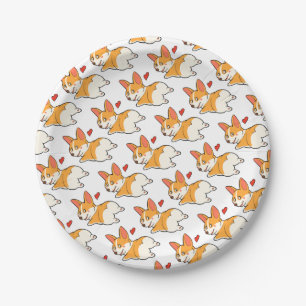 Corgi Butts Paper Plate