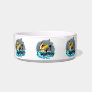 Corgi by the coast bowl