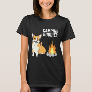 Corgi Camping Buddies Dog Camper T-Shirt